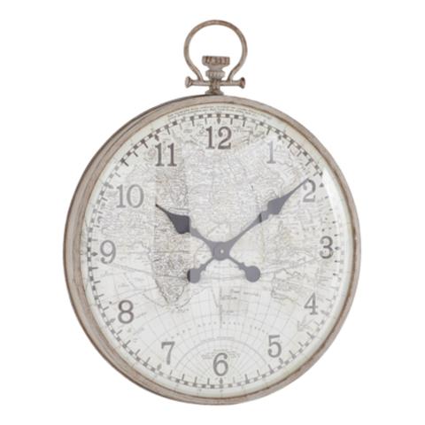 Horloge d55 cm bomba gris pas cher
